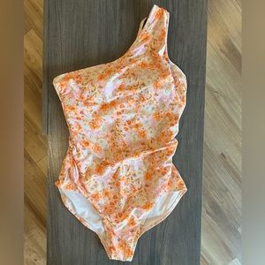 orange floral bikini (167)